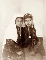 Two girls from Bethlehem, c.1867-98